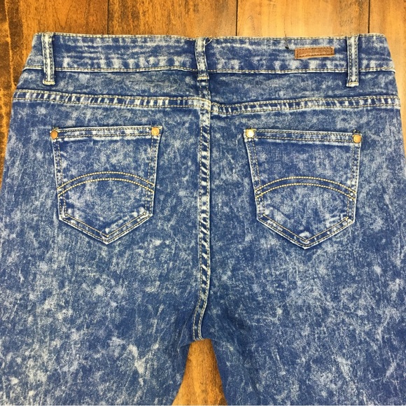 CITY INK Women’s Jeans Straight Leg Stonewashed Blue Denim Size 15 Juniors - Picture 11 of 12